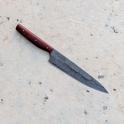 175mm Western Petty Knife, African Padauk