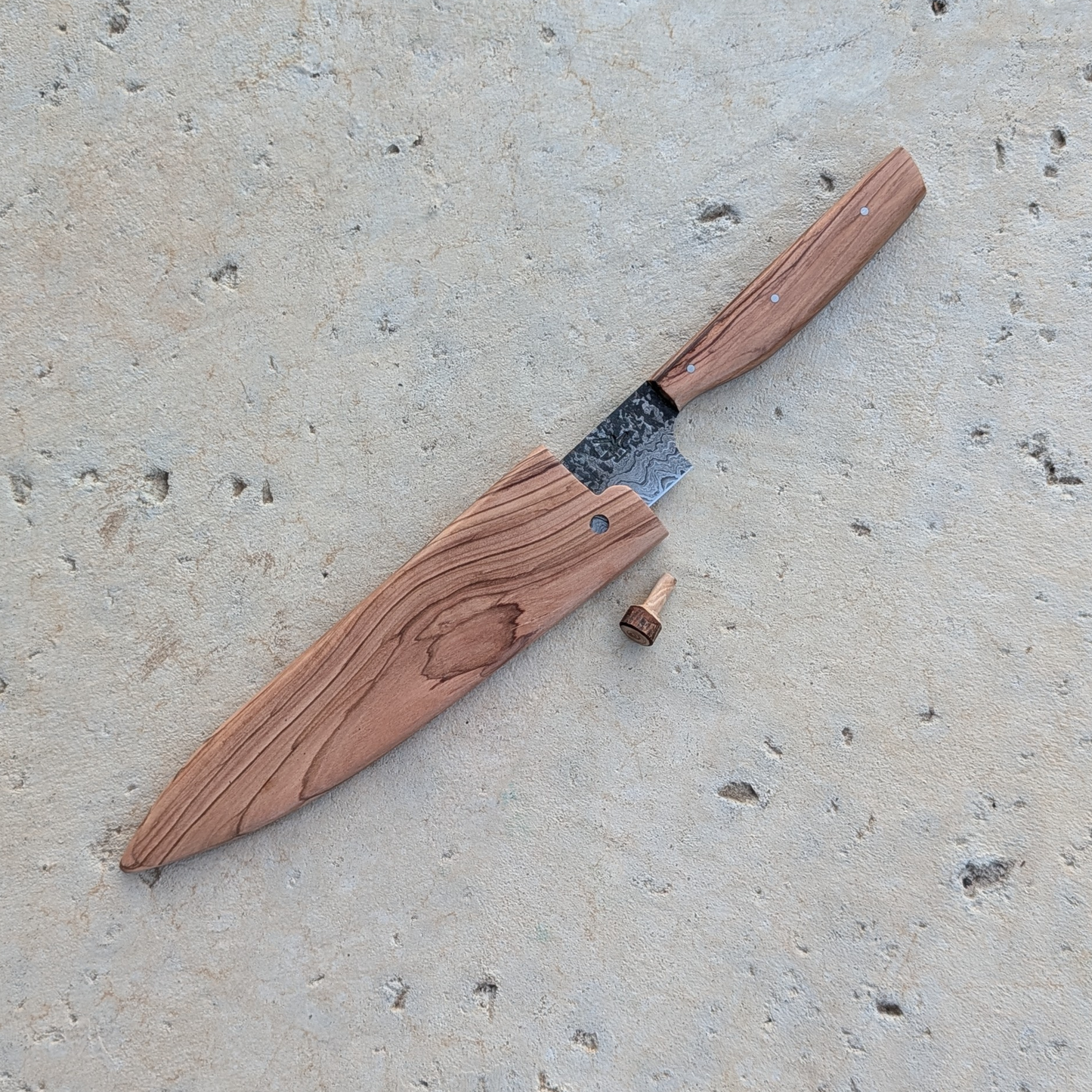 165mm Western Petty Knife, Olive