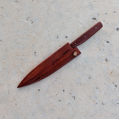 175mm Western Petty Knife, African Padauk
