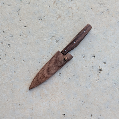 111mm Damascus Clad Petty, Acacia