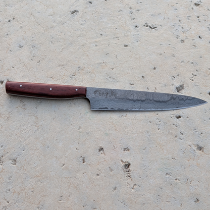175mm Western Petty Knife, African Padauk