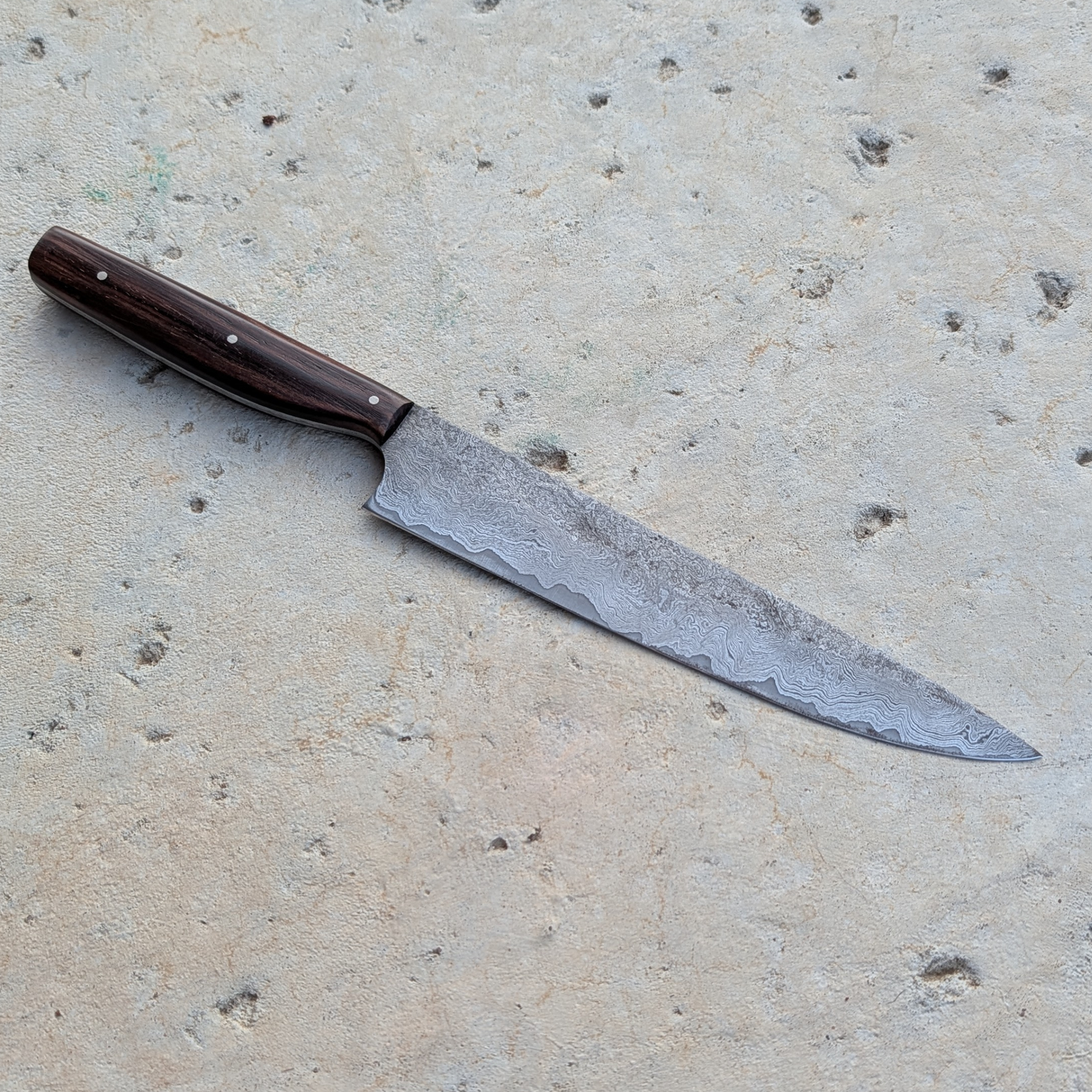 178mm Damascus Clad Petty, Cocobolo