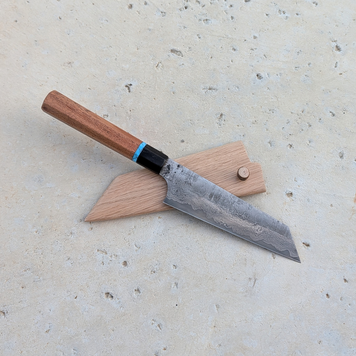 Bunka Bocho 162mm, Damascus San-Mai #399501b