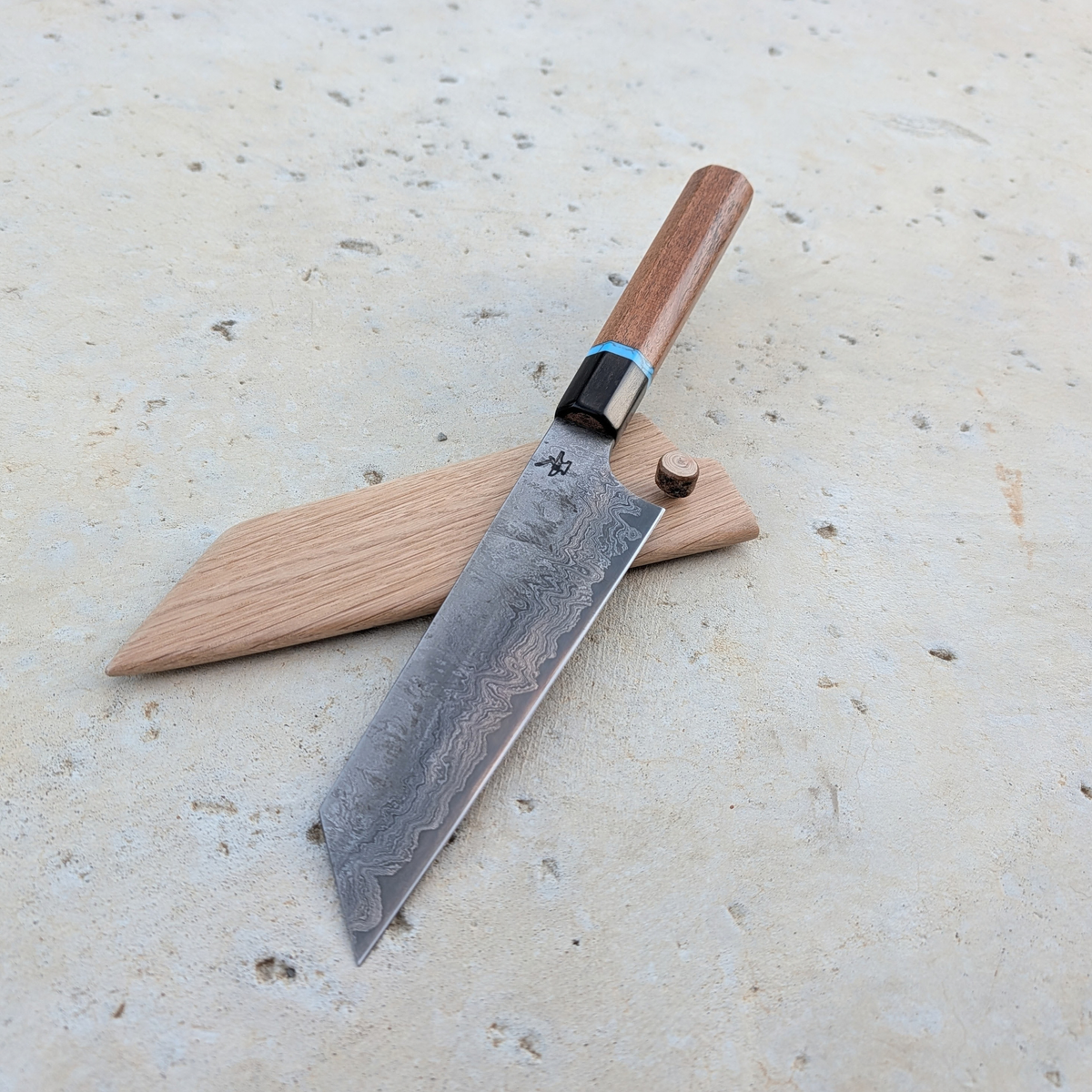 Bunka Bocho 162mm, Damascus San-Mai #399501b