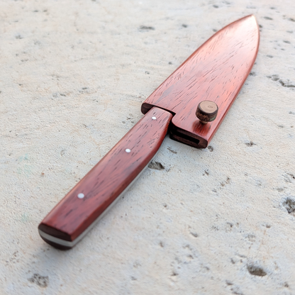175mm Western Petty Knife, African Padauk