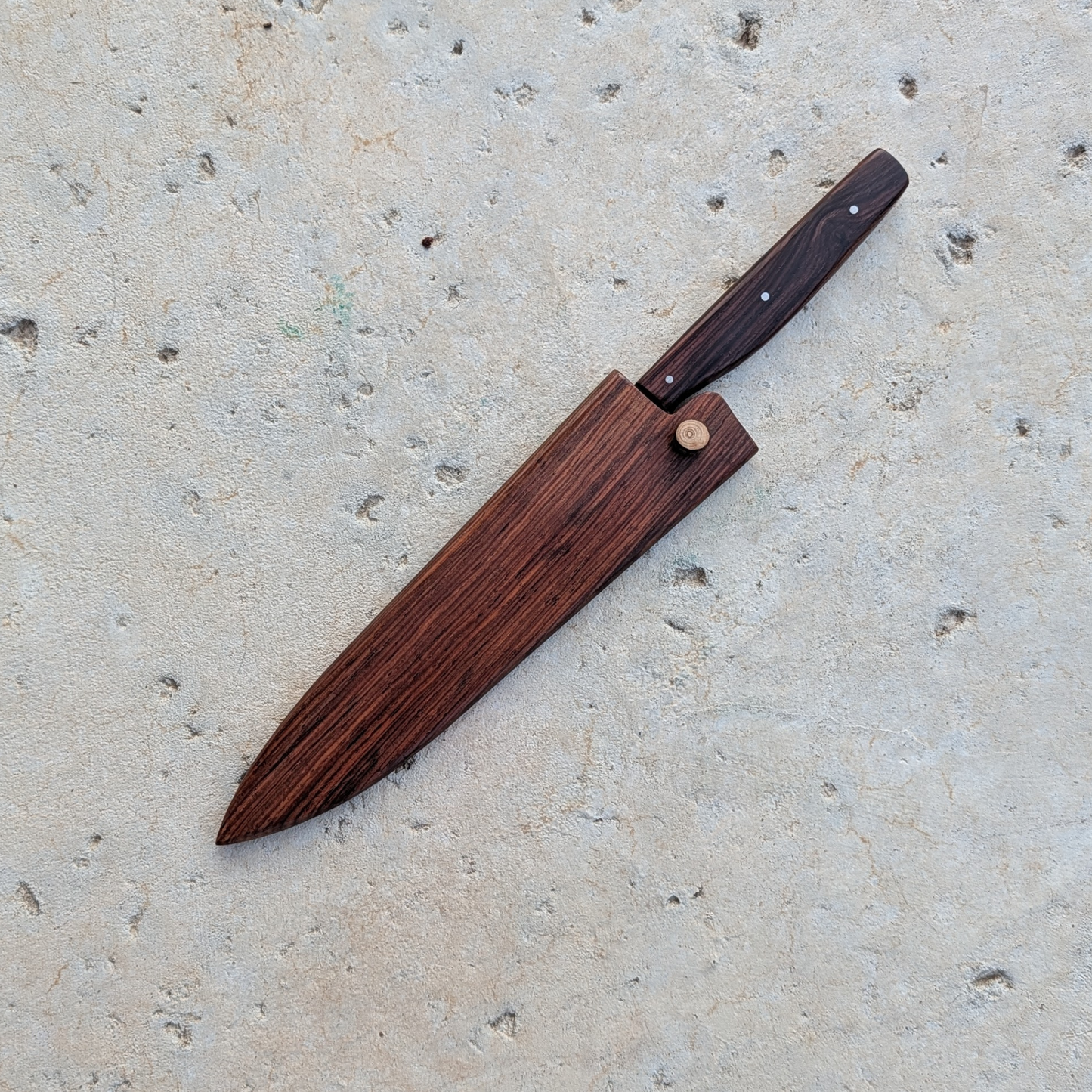 178mm Damascus Clad Petty, Cocobolo