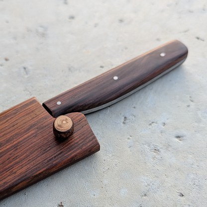 178mm Damascus Clad Petty, Cocobolo